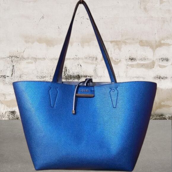 Guess Handbags - GUESS Metallic Reversible Tote Bag or Mask